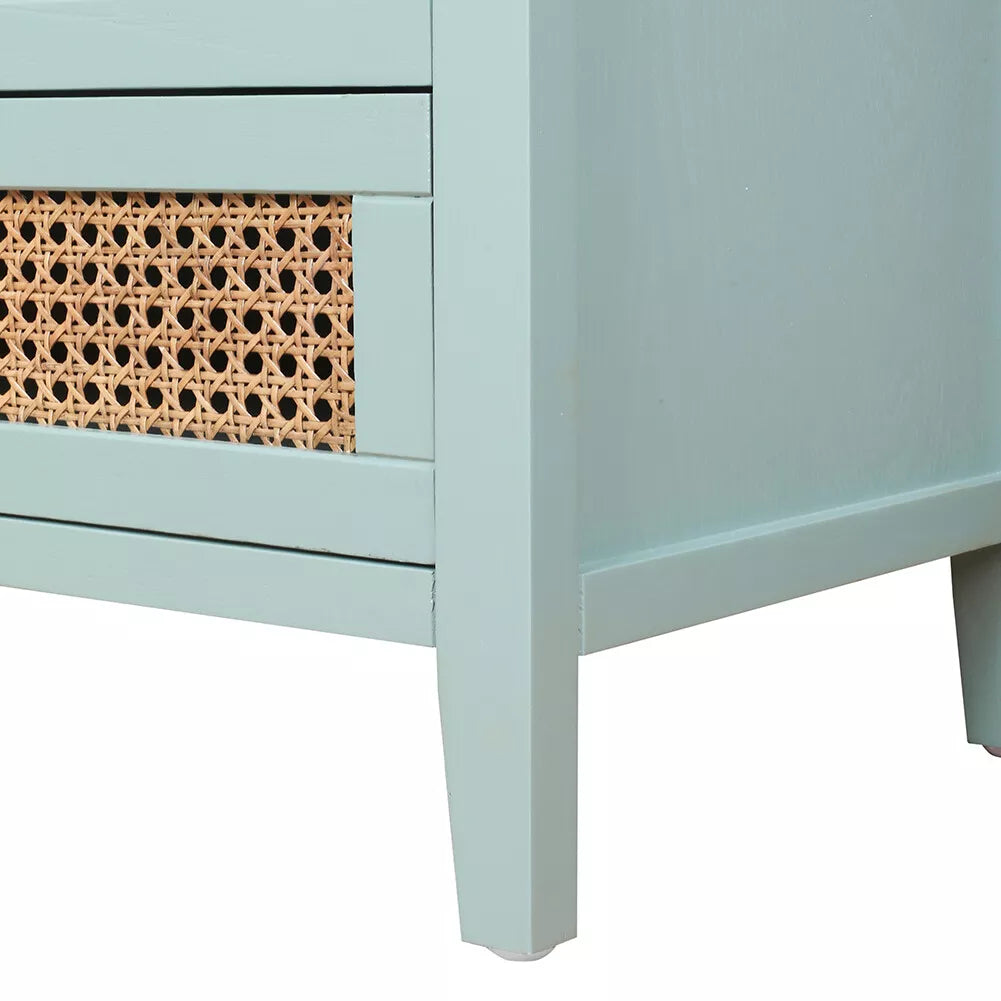Fabio Rattan Small 5 Drawer Chest Dresser