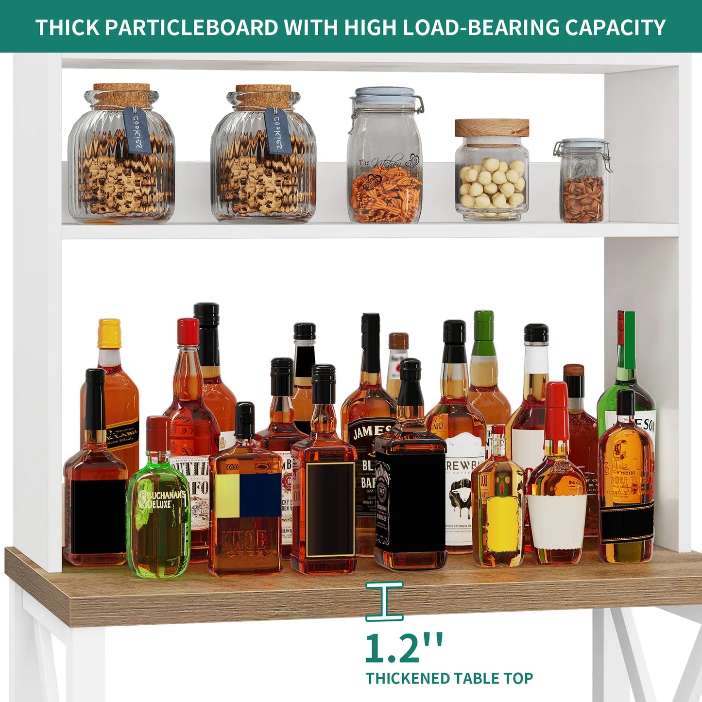 Mari Bakers Rack With Cabinet