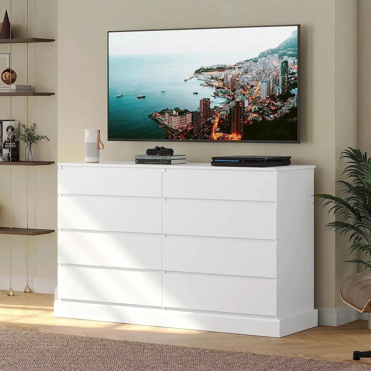 Pitts Modern 8 Drawer Chest Dresser Canva Home