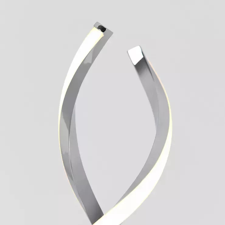 Chrome Twist Table Lamp