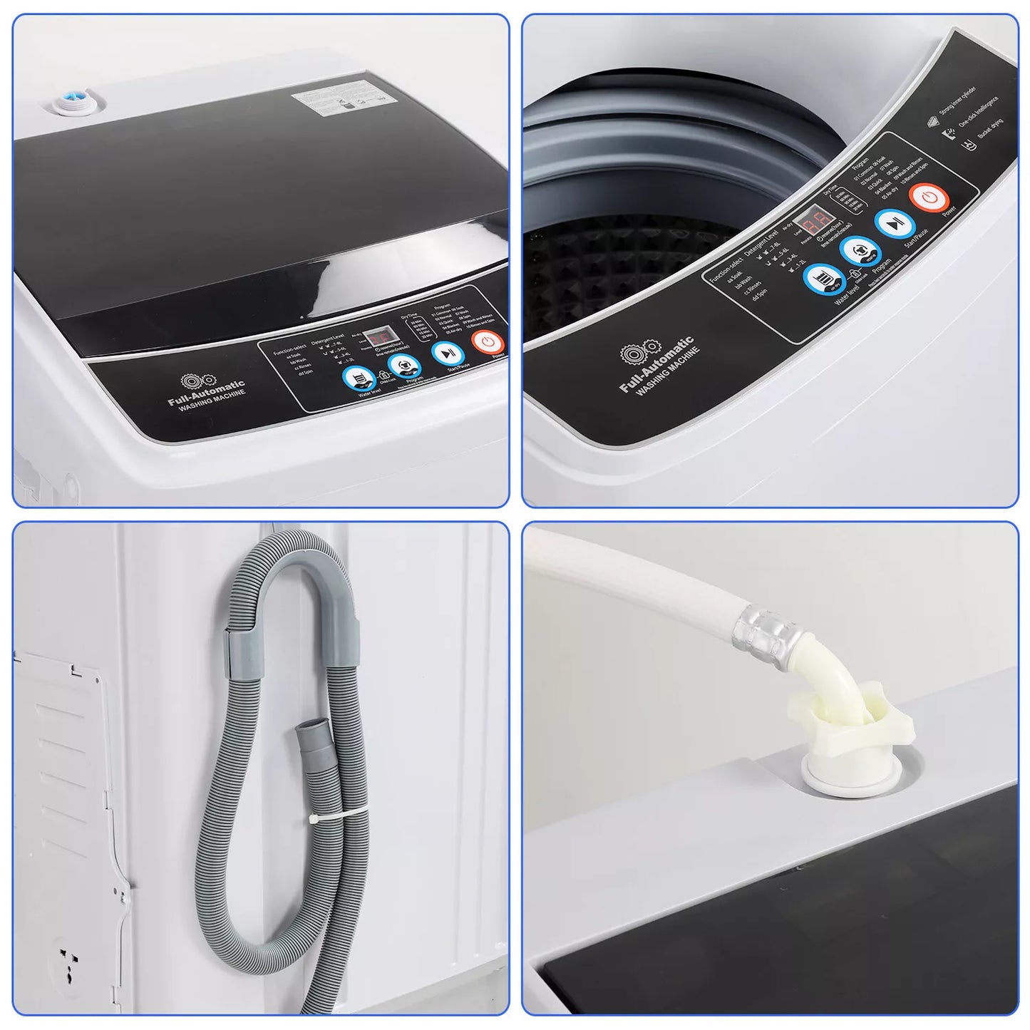 17.8lbs Portable Apartment Ventless Washer & Dryer Combo