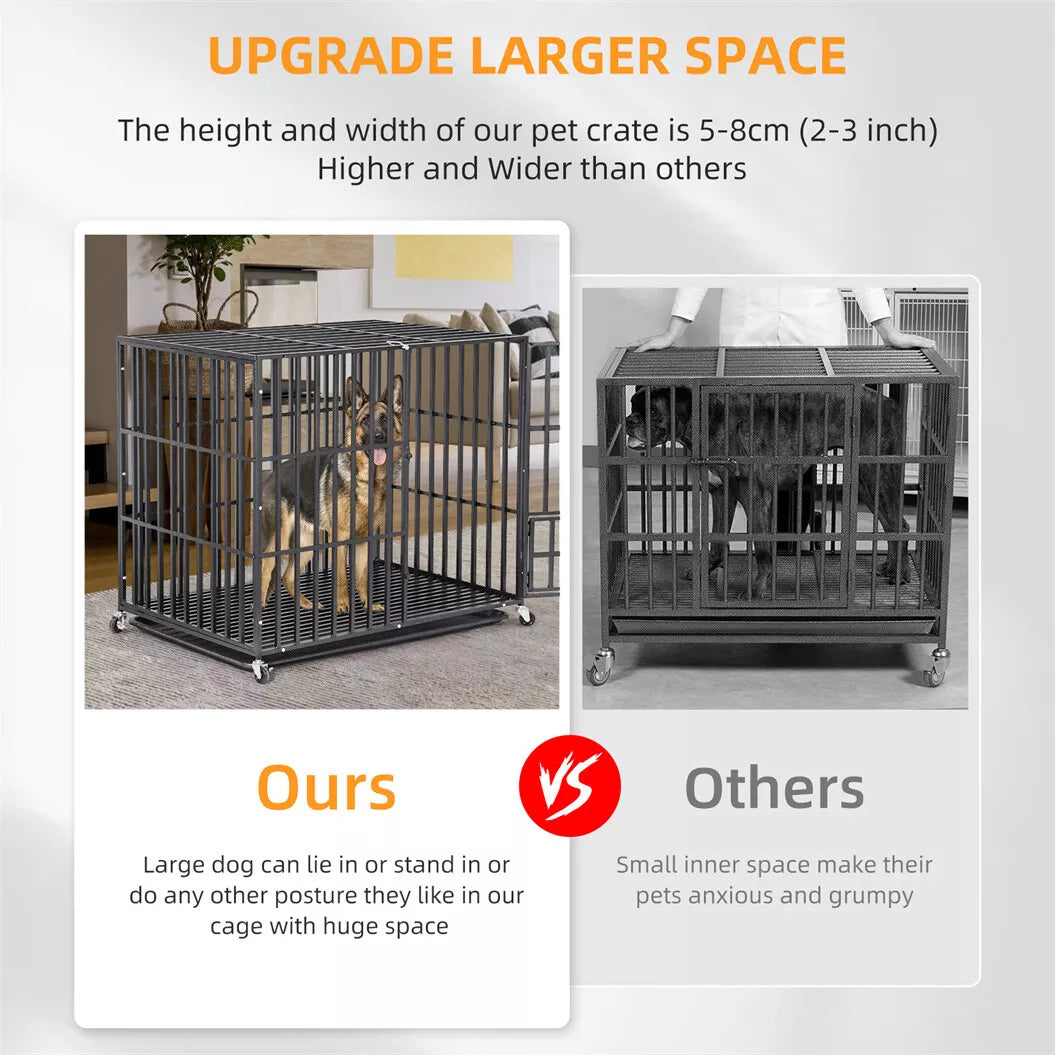 46" Extra Tall & Large Heavy Duty Dog Crate