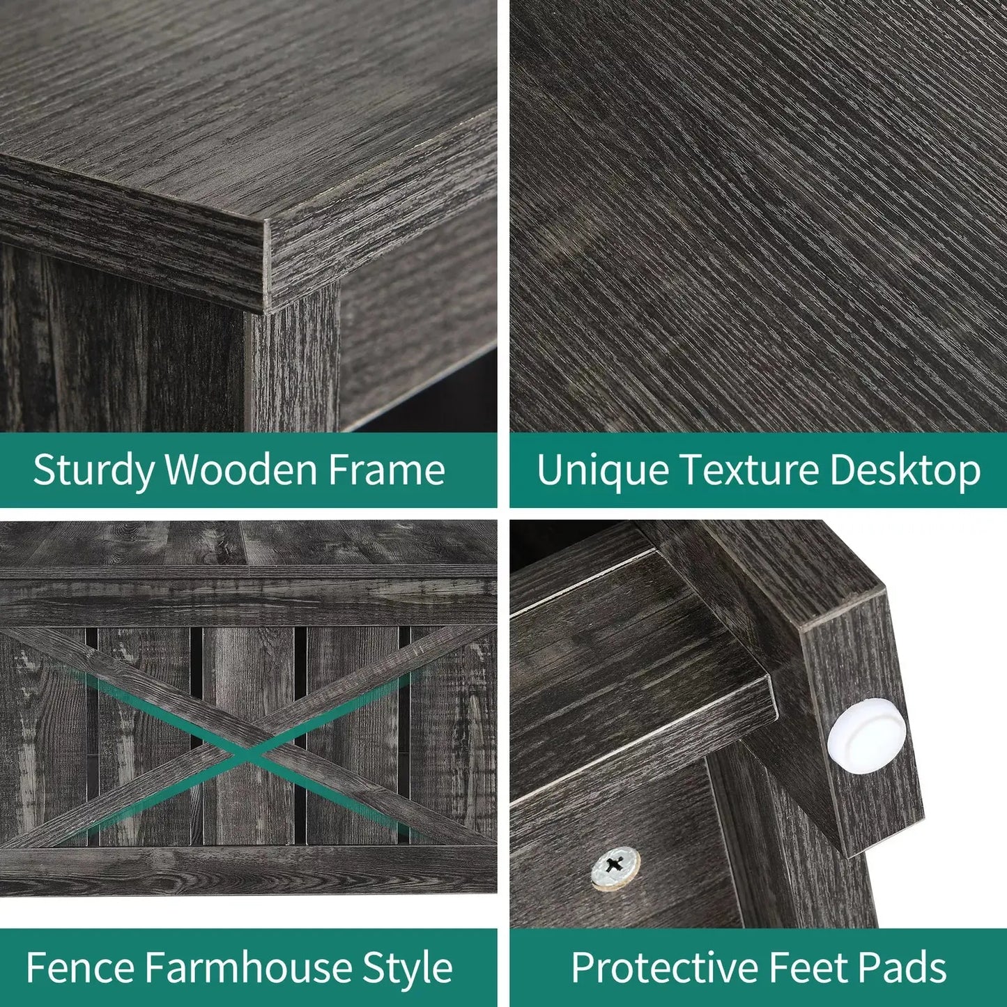 Myles Rustic Square Farmhouse Coffee Table Canva Home