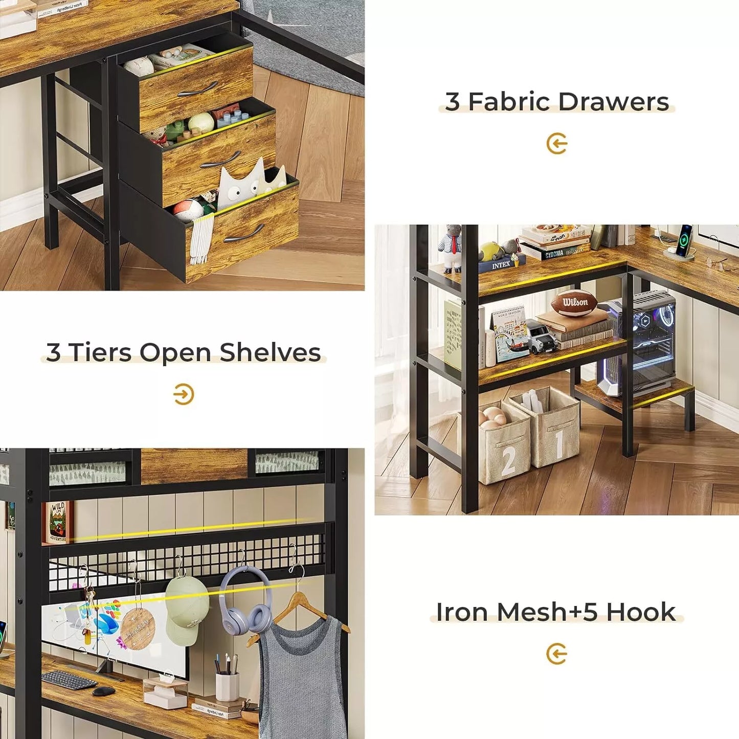 Musa Twin Loft Bed With Desk