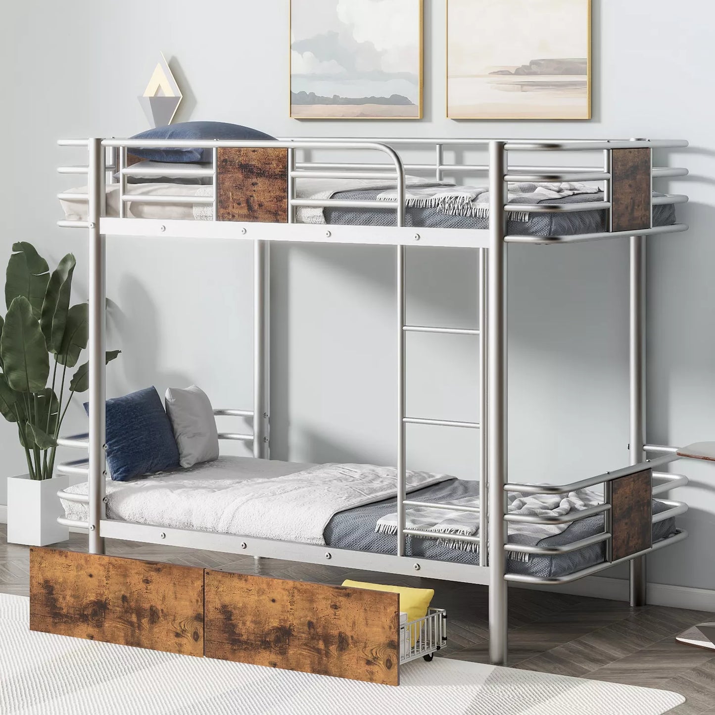 Hood Twin Over Twin Adults Bunk Bed