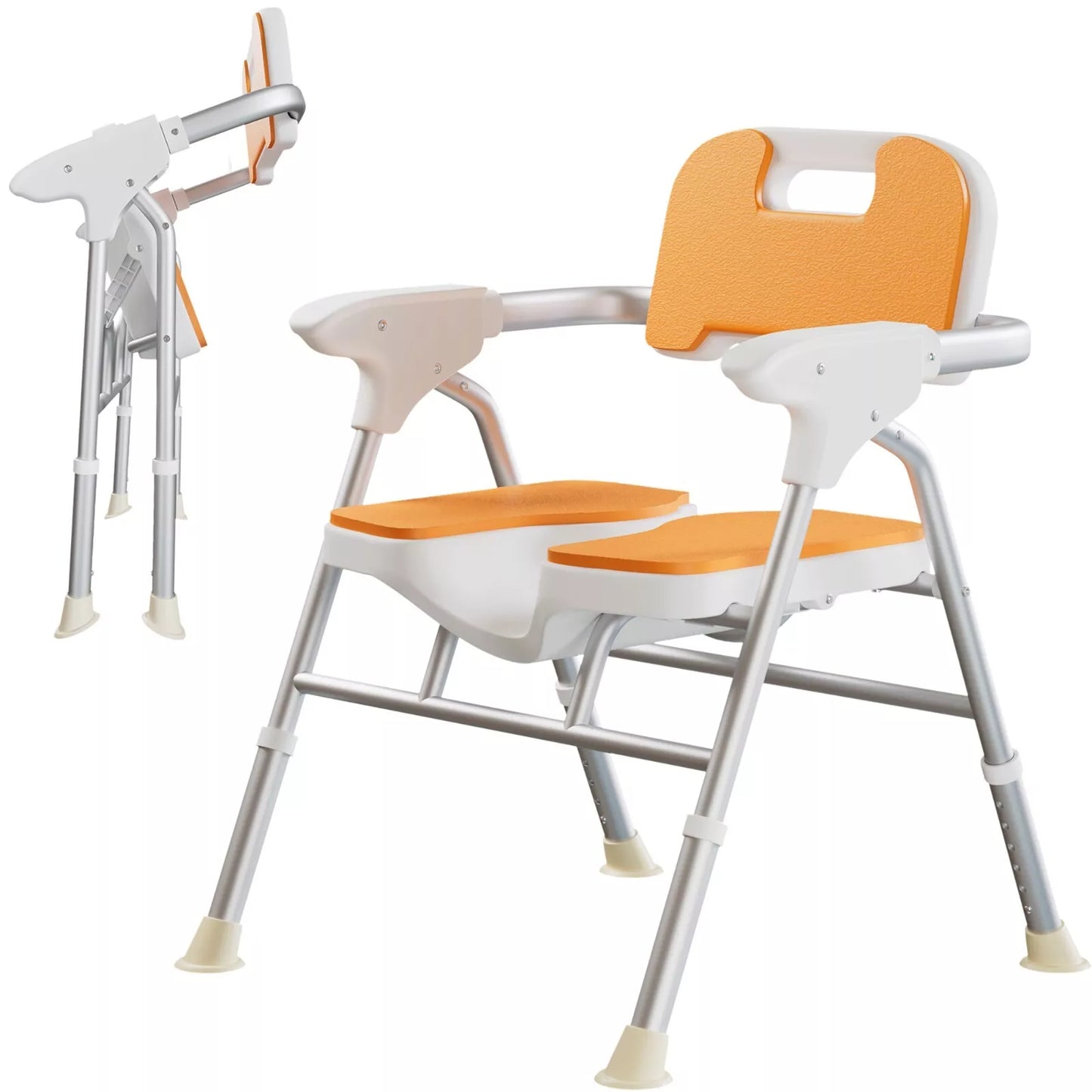 Elderly Foldable Shower Chair With Arms