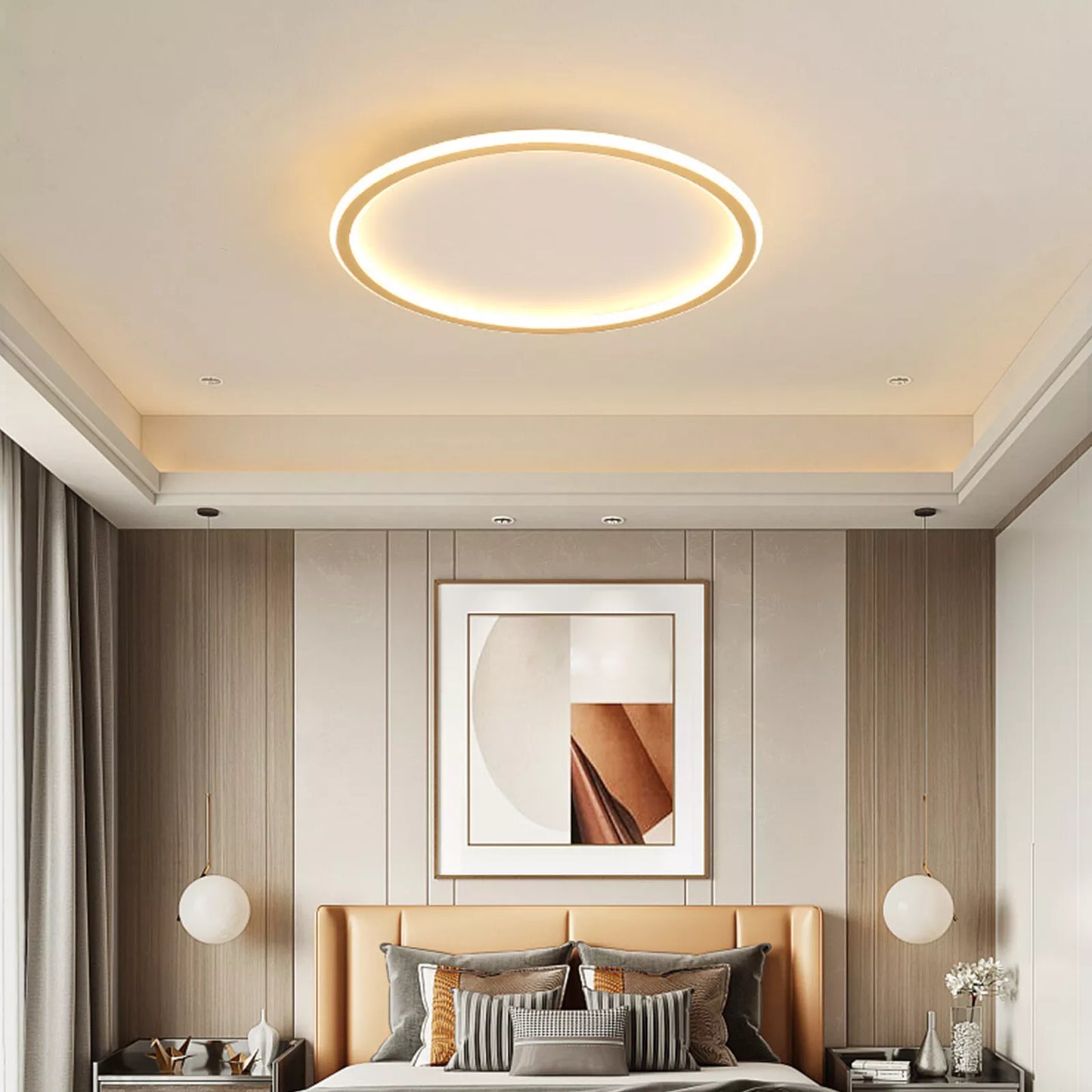 Thin Circle Flush Mount Ceiling Light