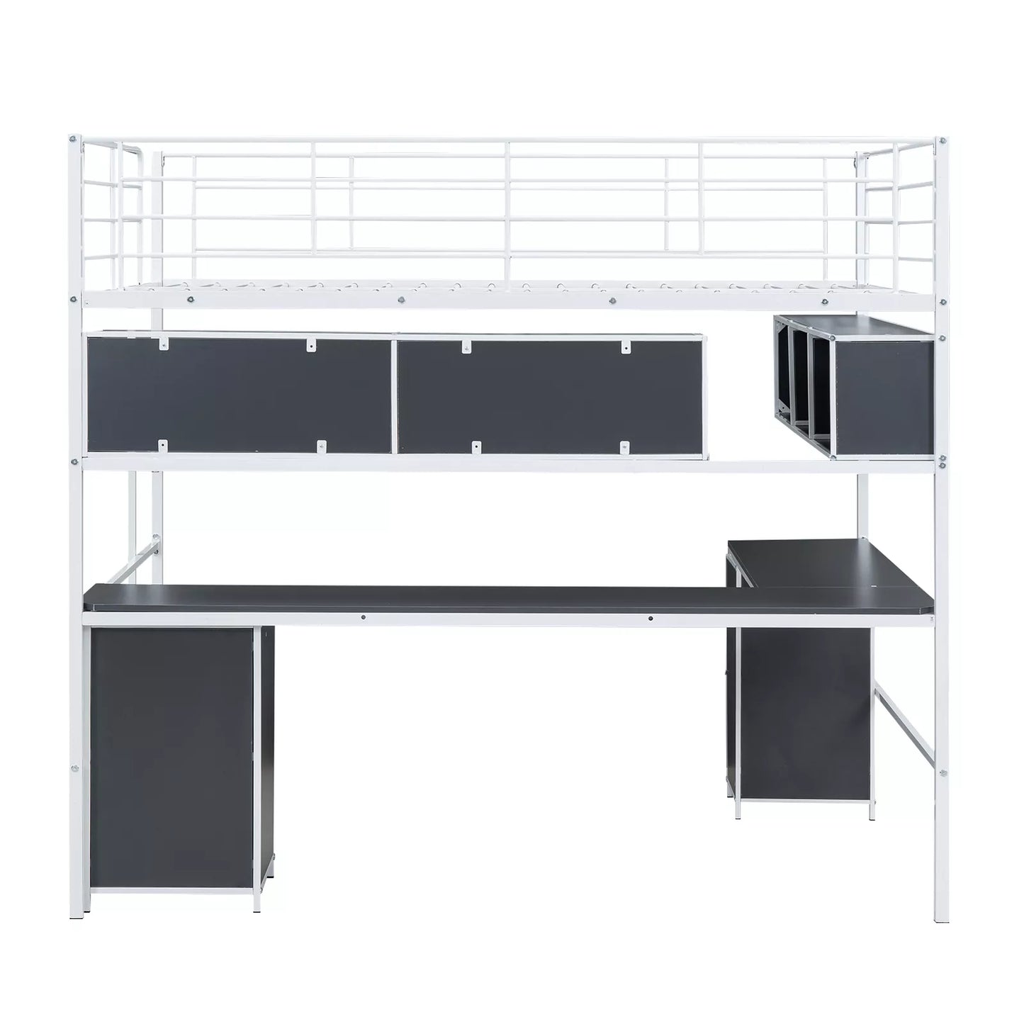 Chloe Full Loft Bed With Desk