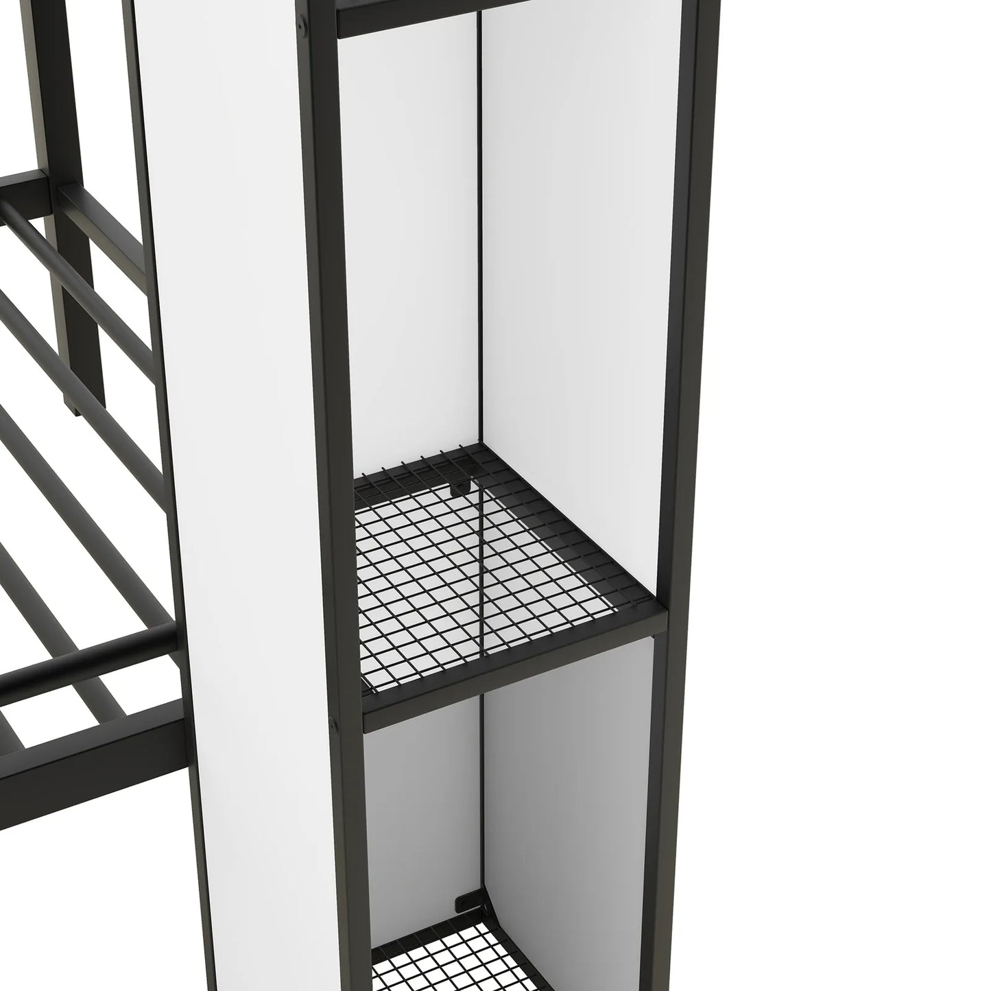 Moody Twin Over Twin Kids Bunk Bed With Stairs