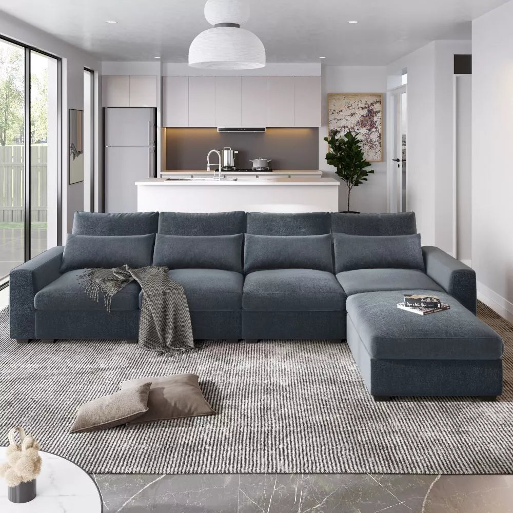 Oversized Modular L Shaped Sectional Couch