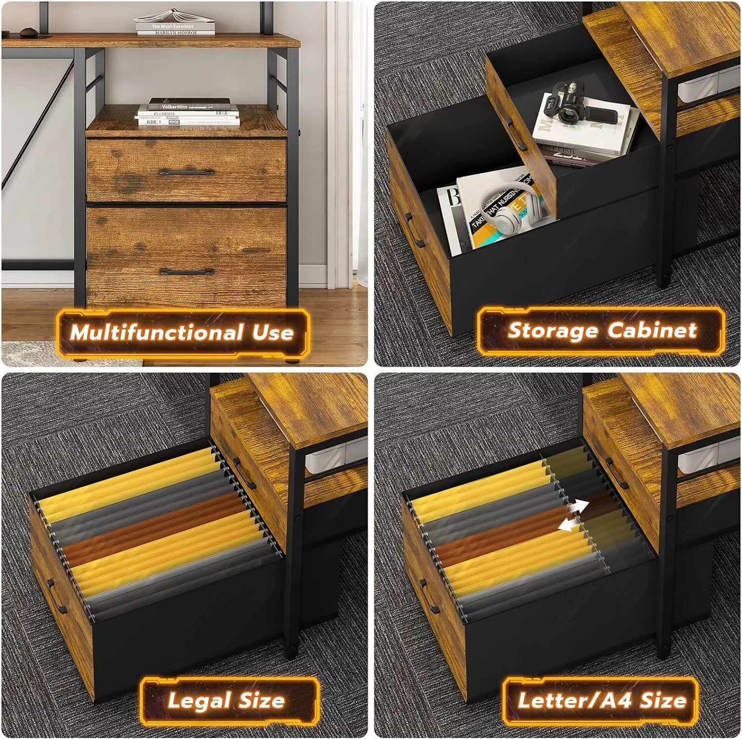 Bruce L Shaped Gaming Corner Desk