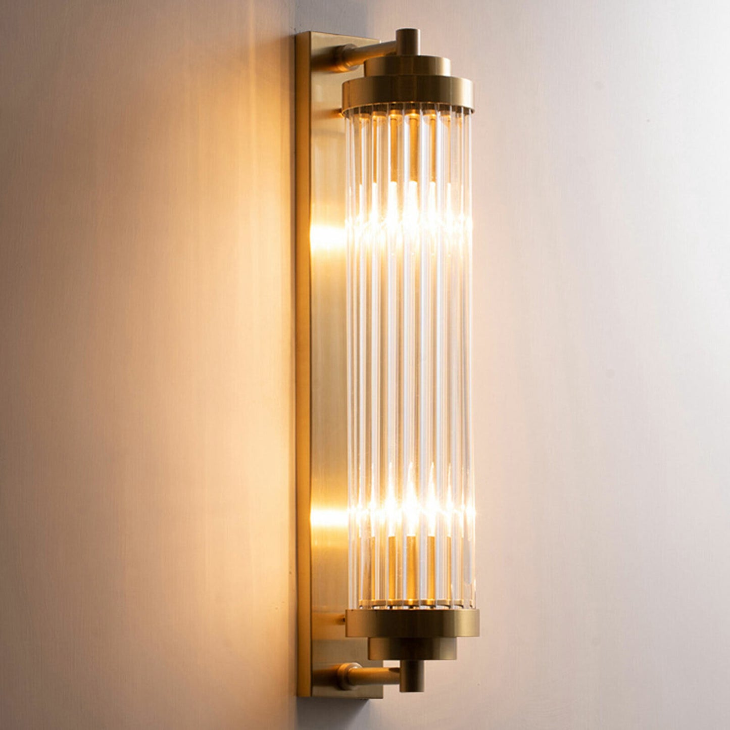 Crystal Lantern Modern Wall Scone Light