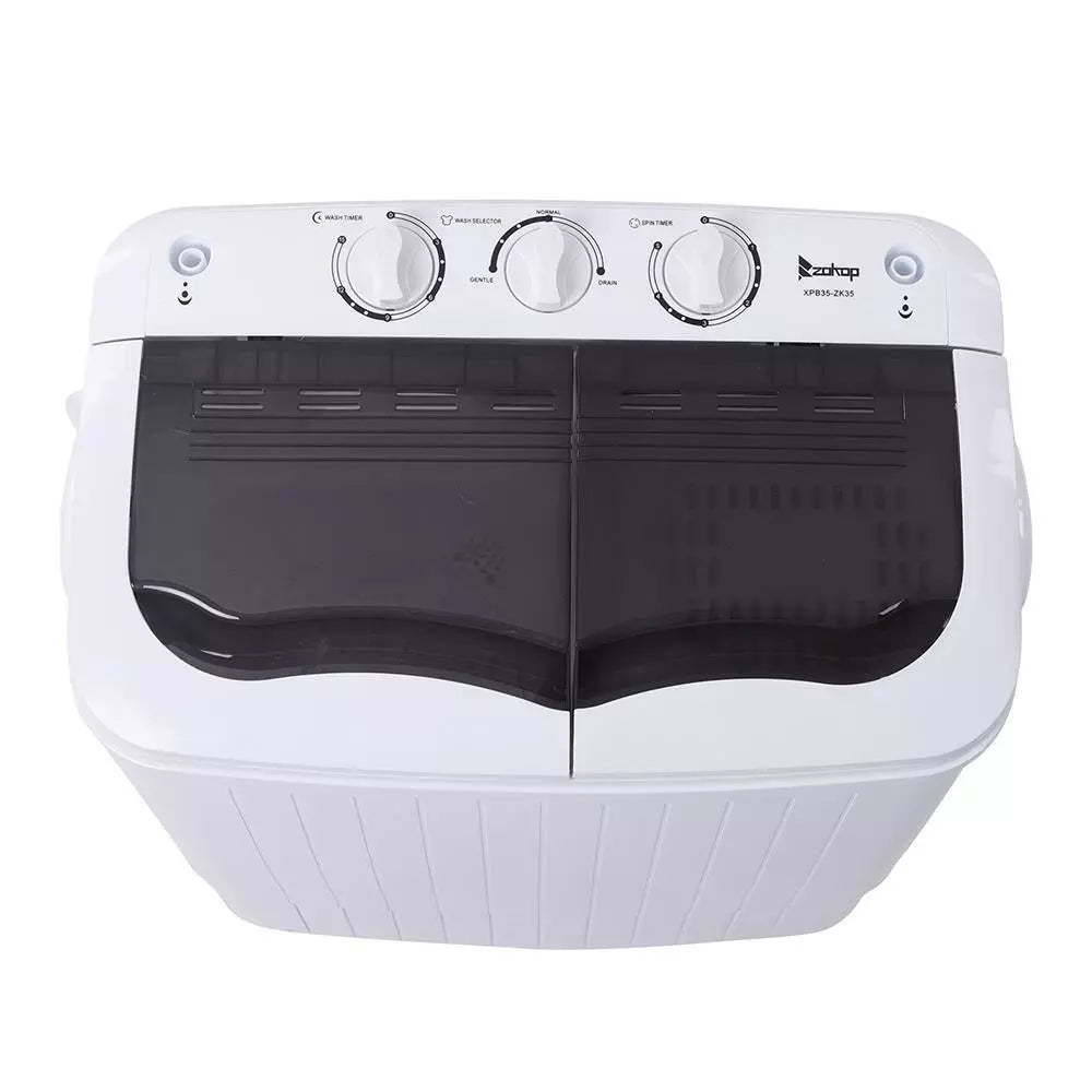 14.3lbs Twin Tub Portable Washer & Spin Dryer