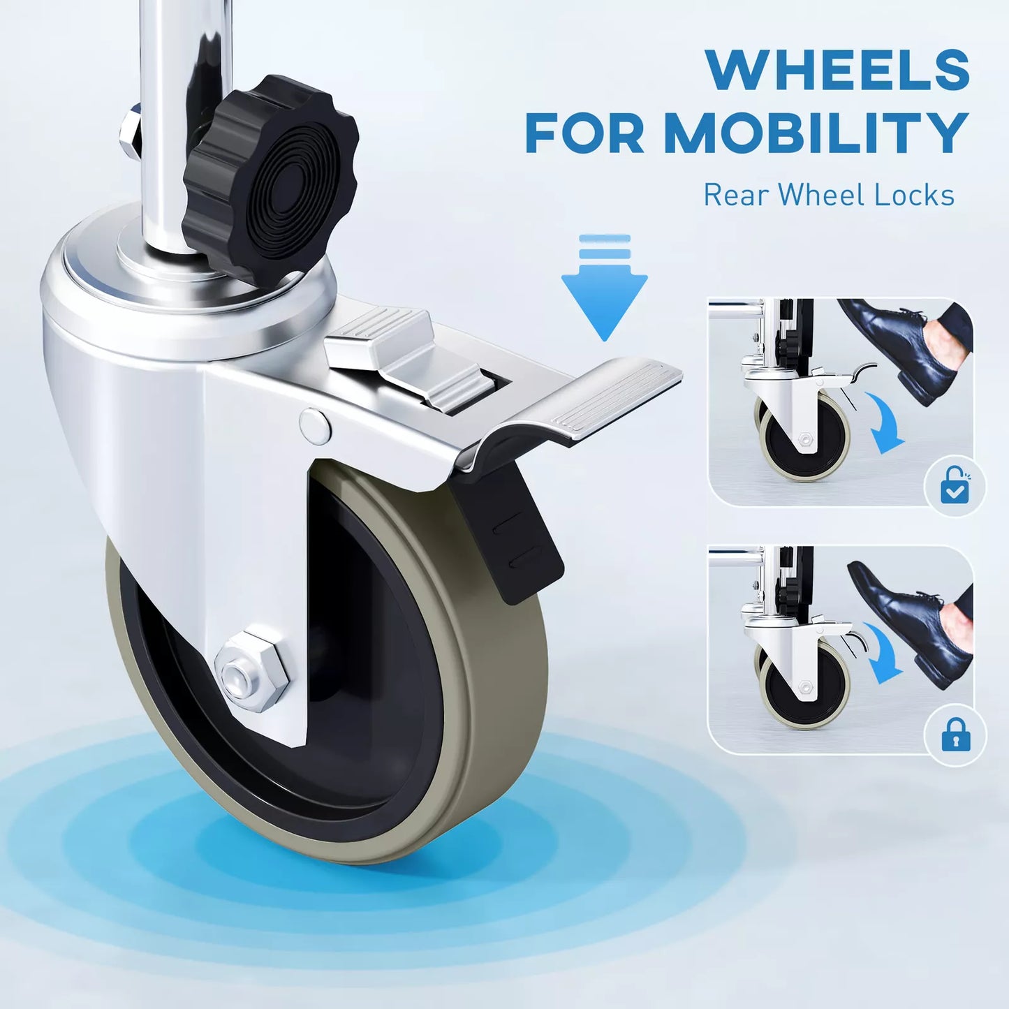 Ophelia Elderly Shower Commode Wheelchair