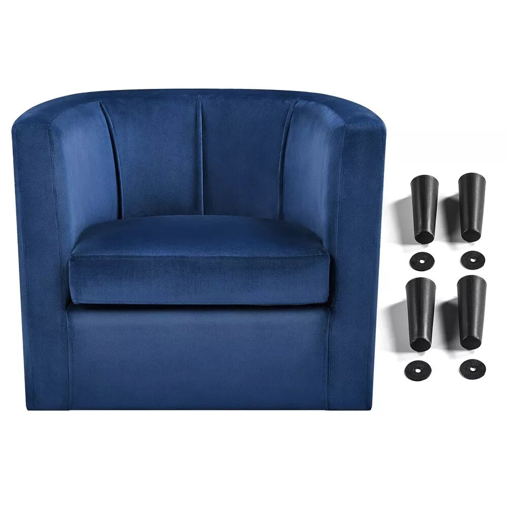 Zac Modern Barrel Accent Armchair