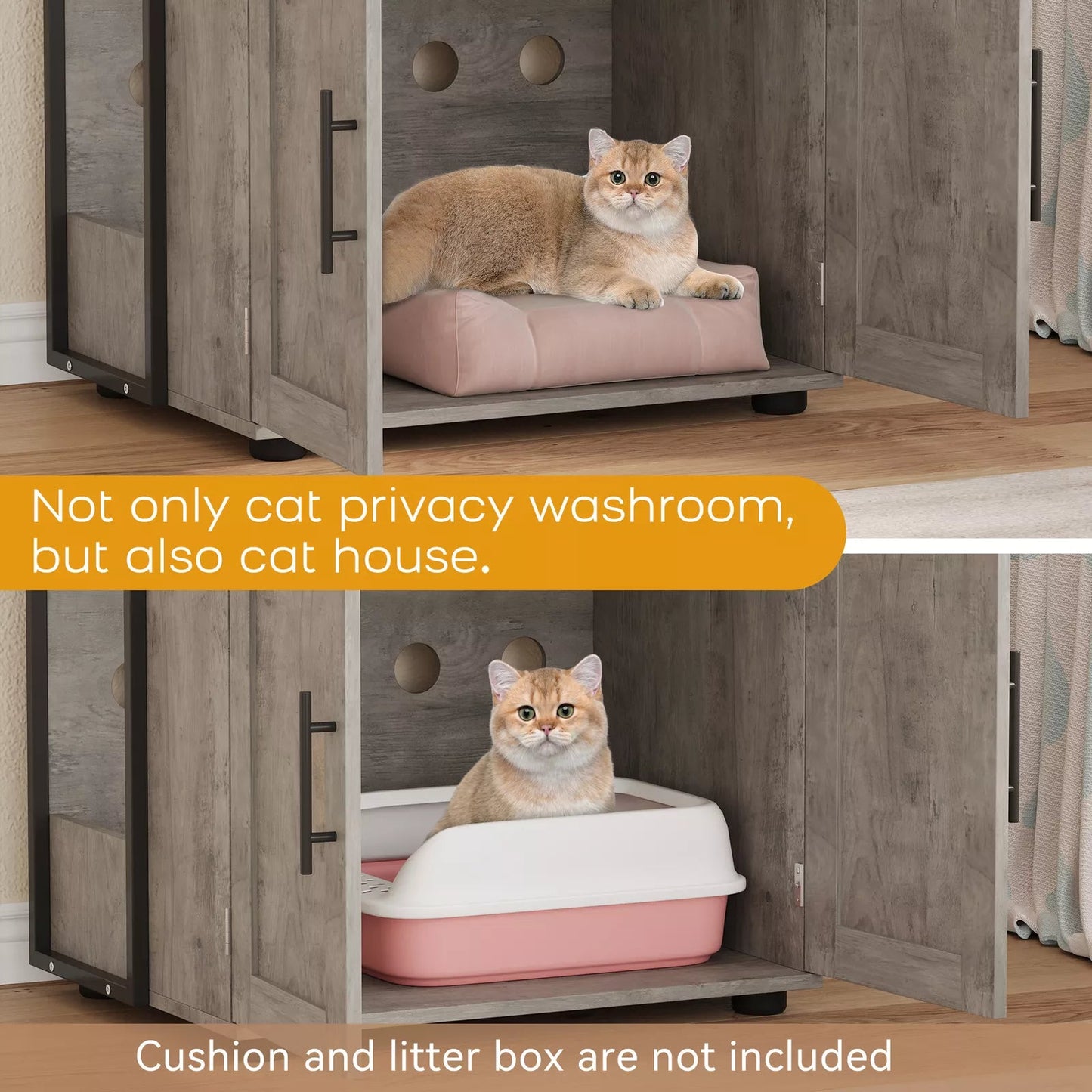 Wilma Cat Litter Box Enclosure Furniture Canva Home