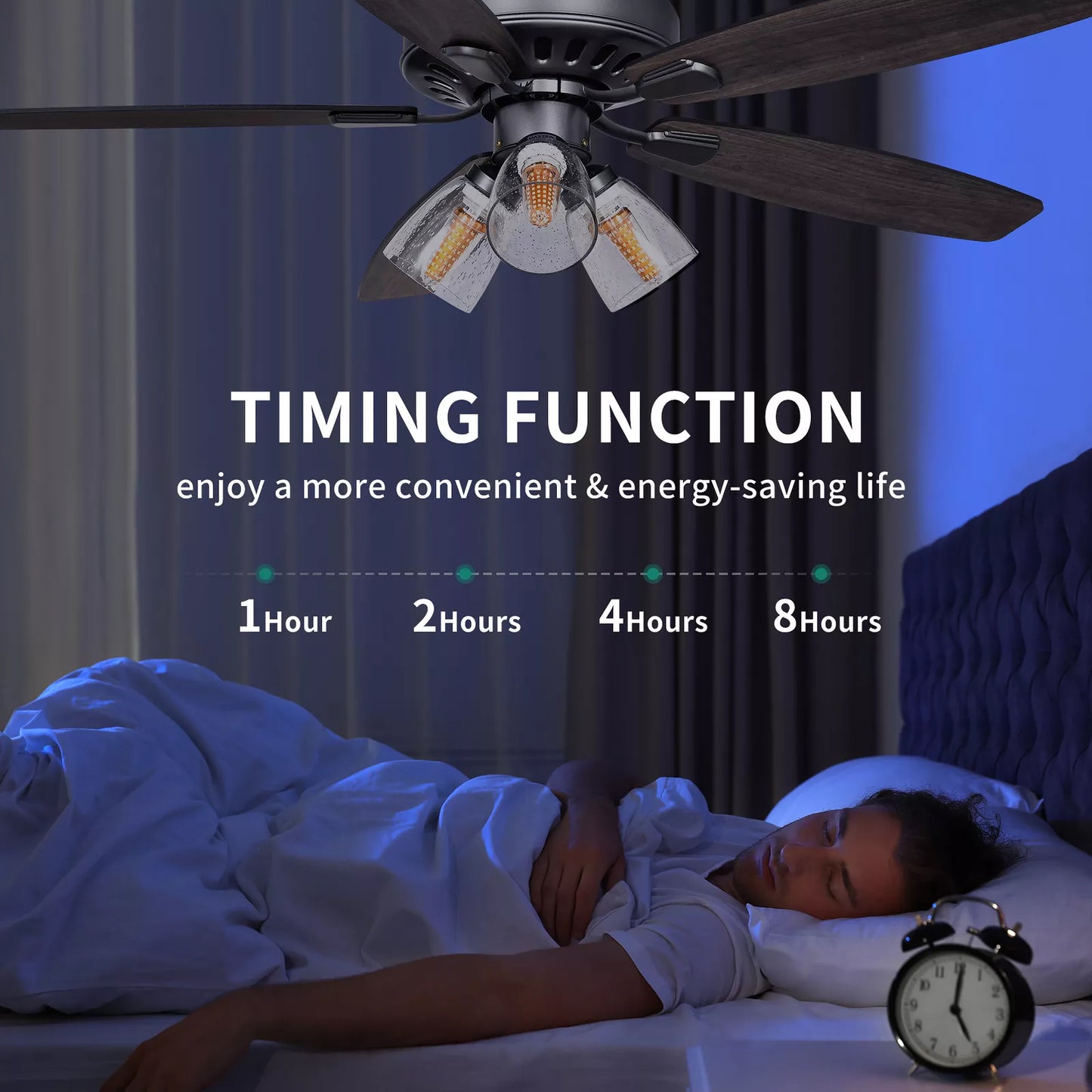 Vintage Ceiling Fan With Light & Remote