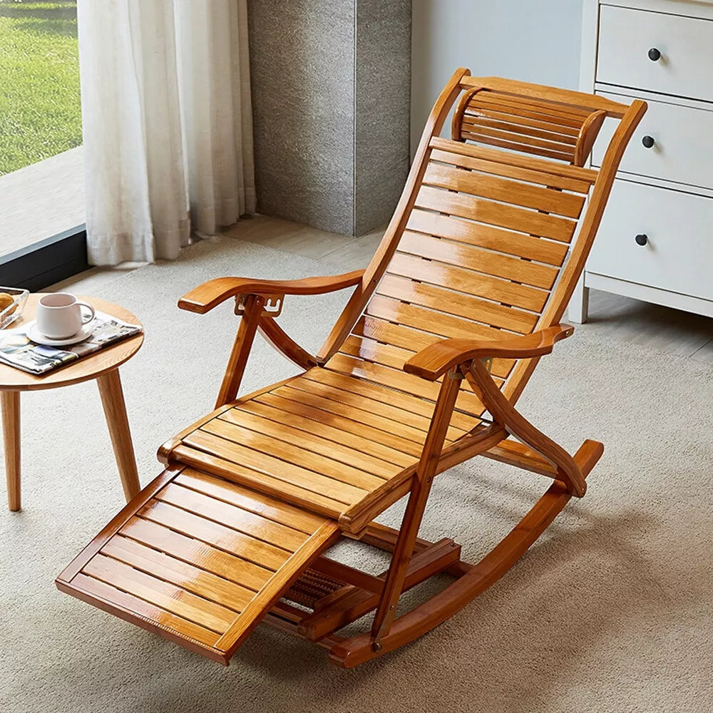 Bamboo Foldable Rocking Chair