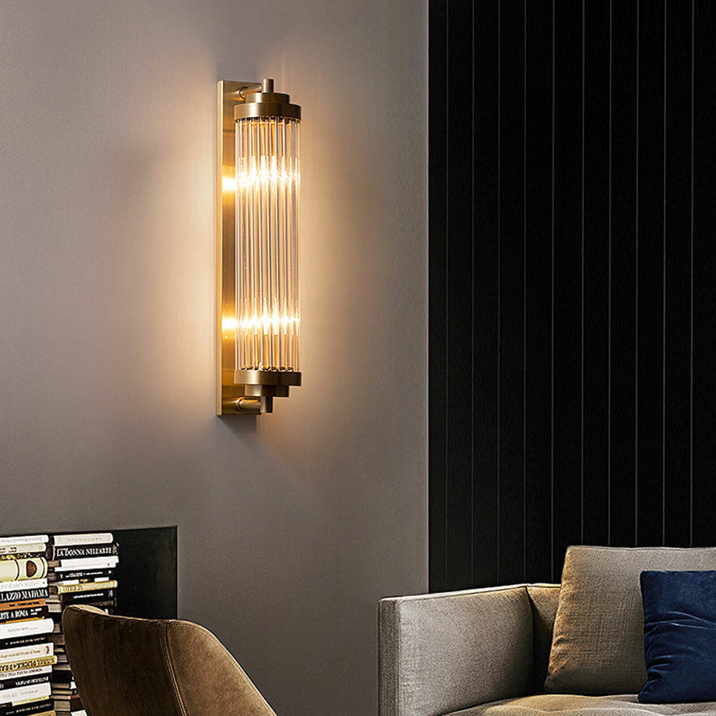 Crystal Lantern Modern Wall Scone Light