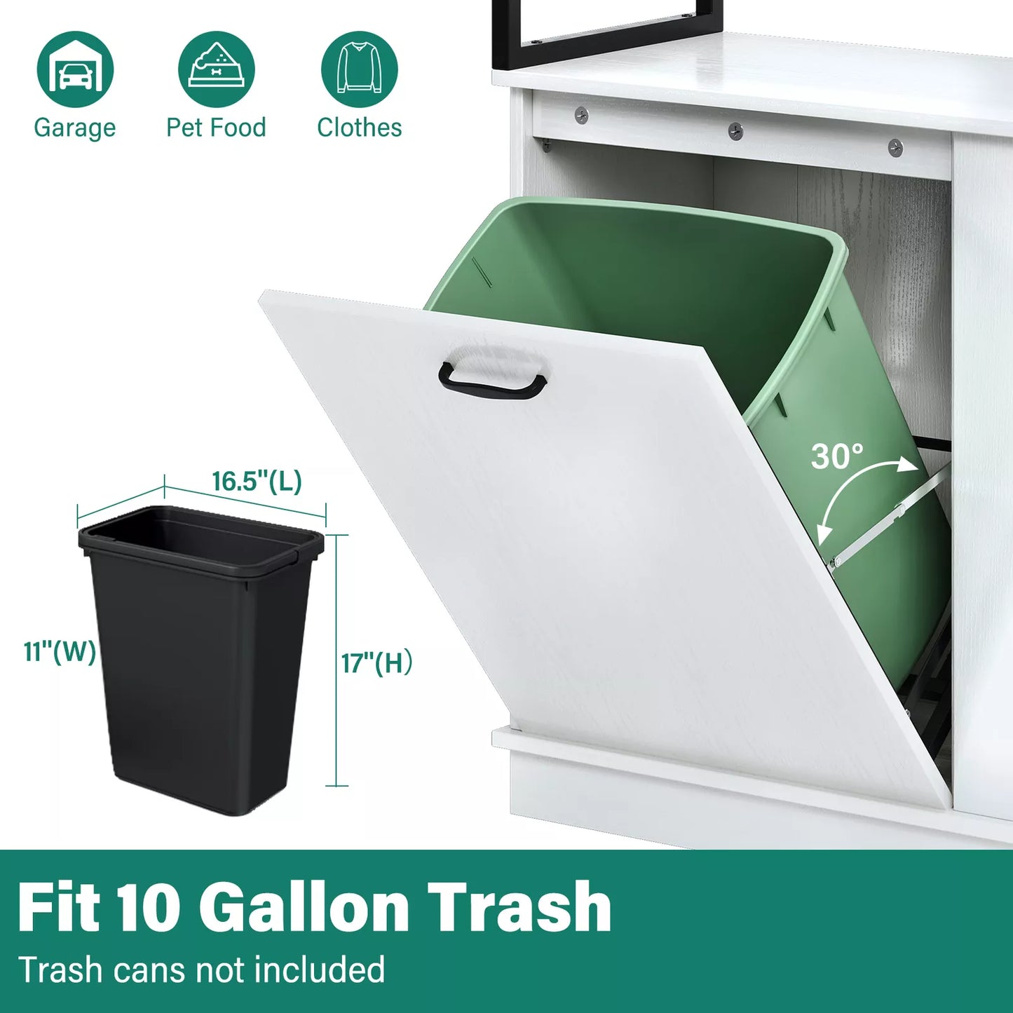 Maxim Kitchen Trash Can Cabinet