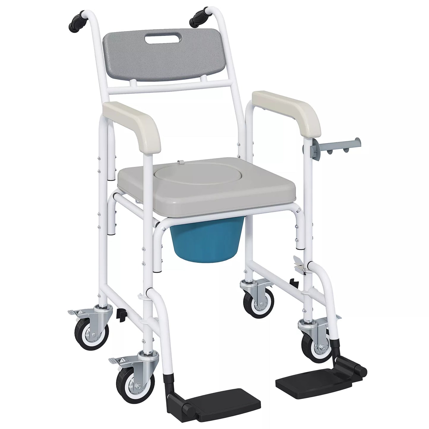 Waller Elderly Shower Commode Wheelchair