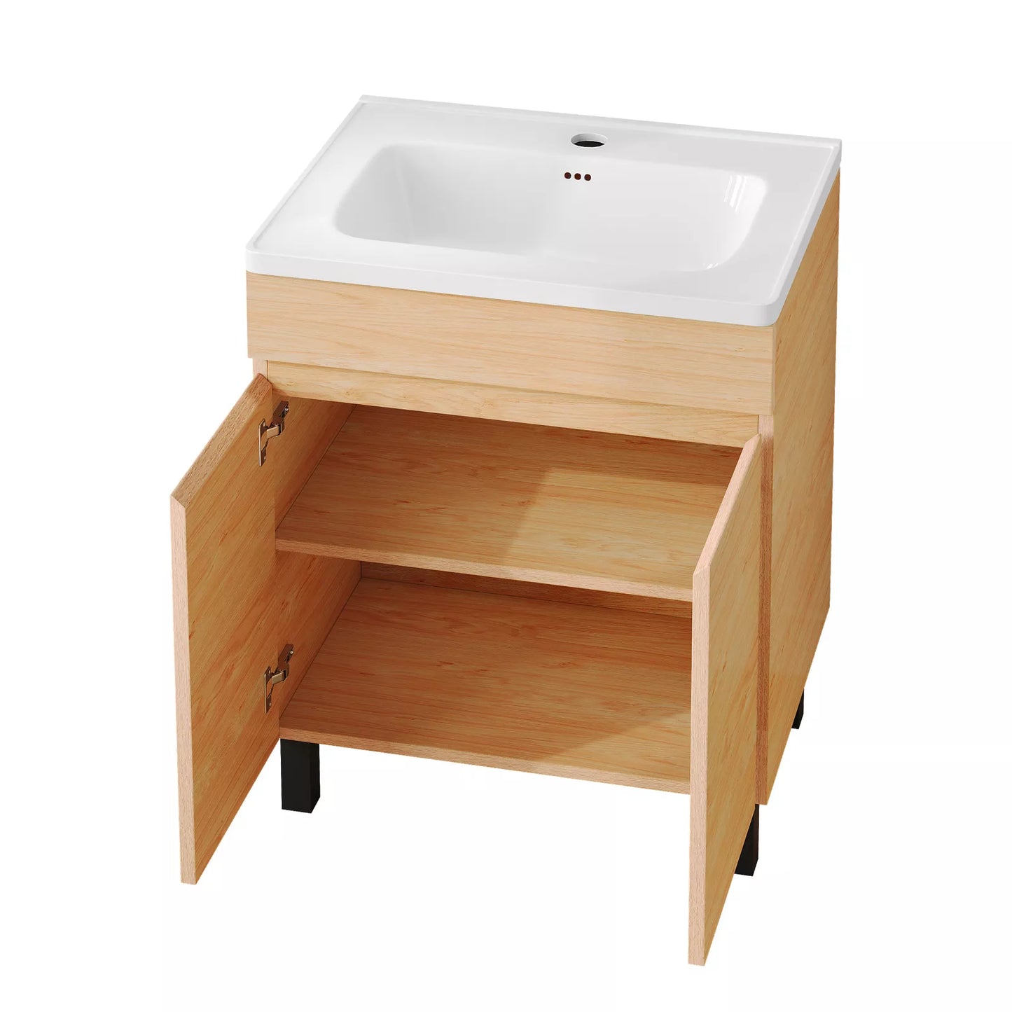24" Small Bathroom Vanity Cabinet With Sink