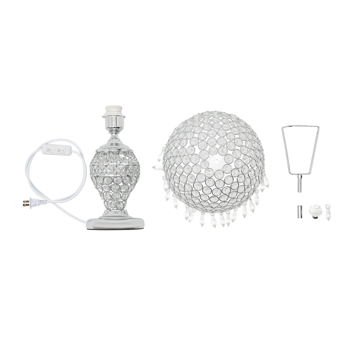 Luxury Crystal Bedside Table Lamp Canva Home