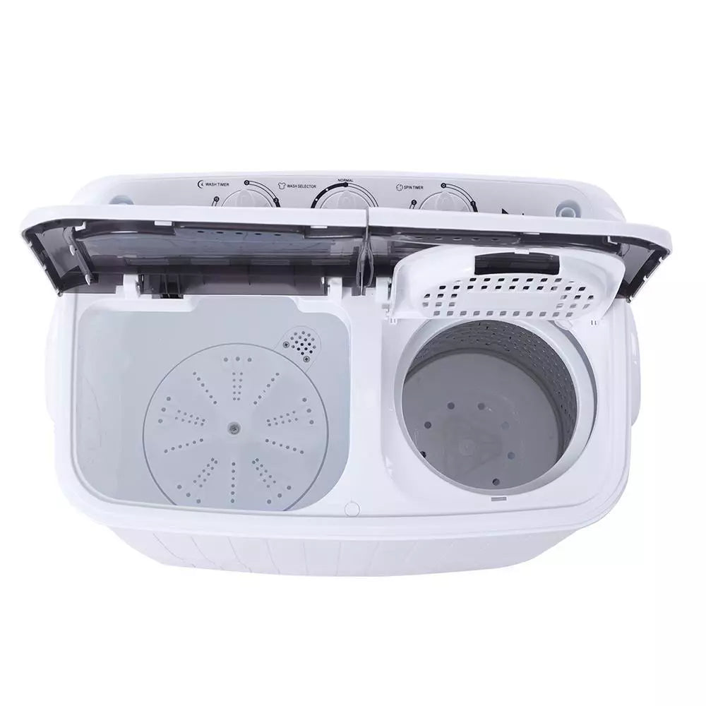 14.3lbs Twin Tub Portable Washer & Spin Dryer