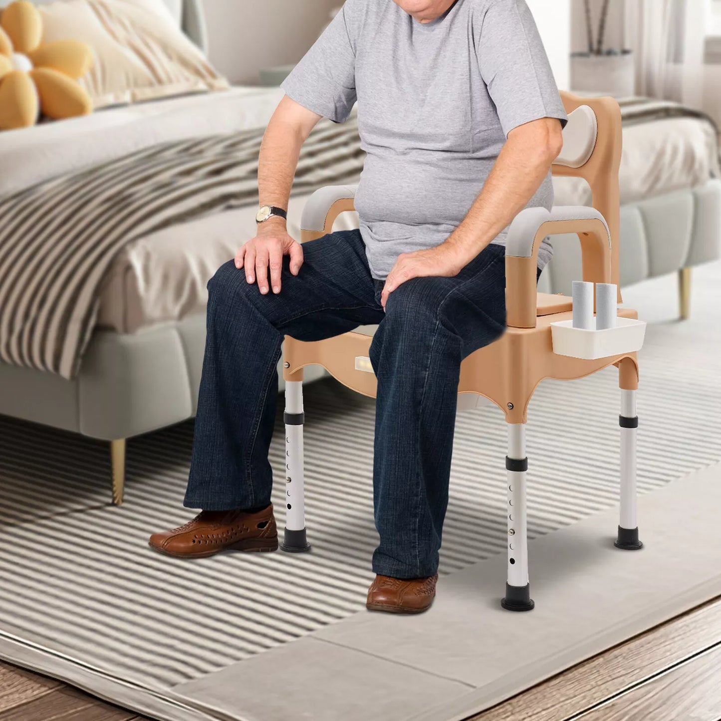 Mccall Adult's Bedside Commode Chair