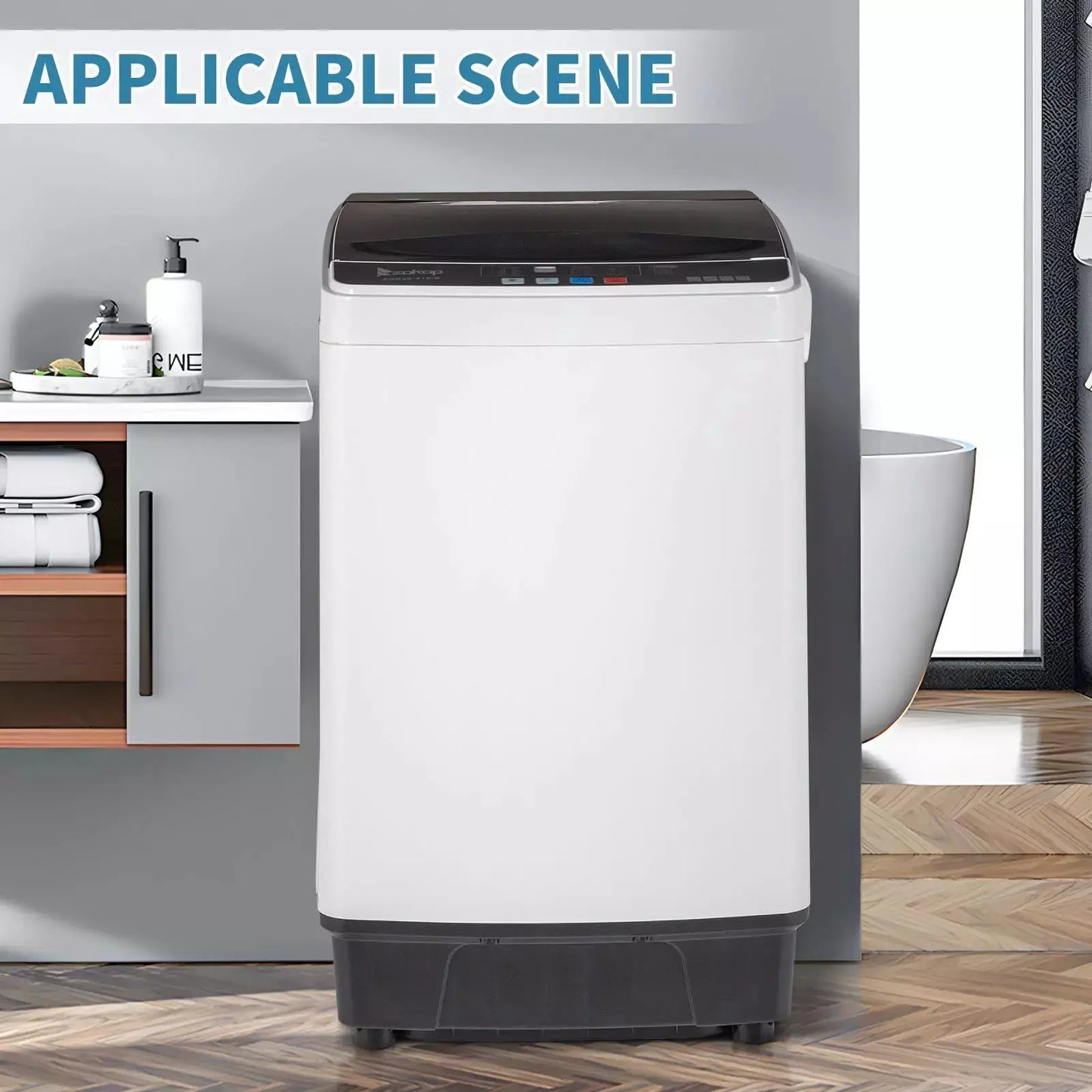 17.6lbs Portable Apartment Ventless Washer & Dryer Combo Canva Home