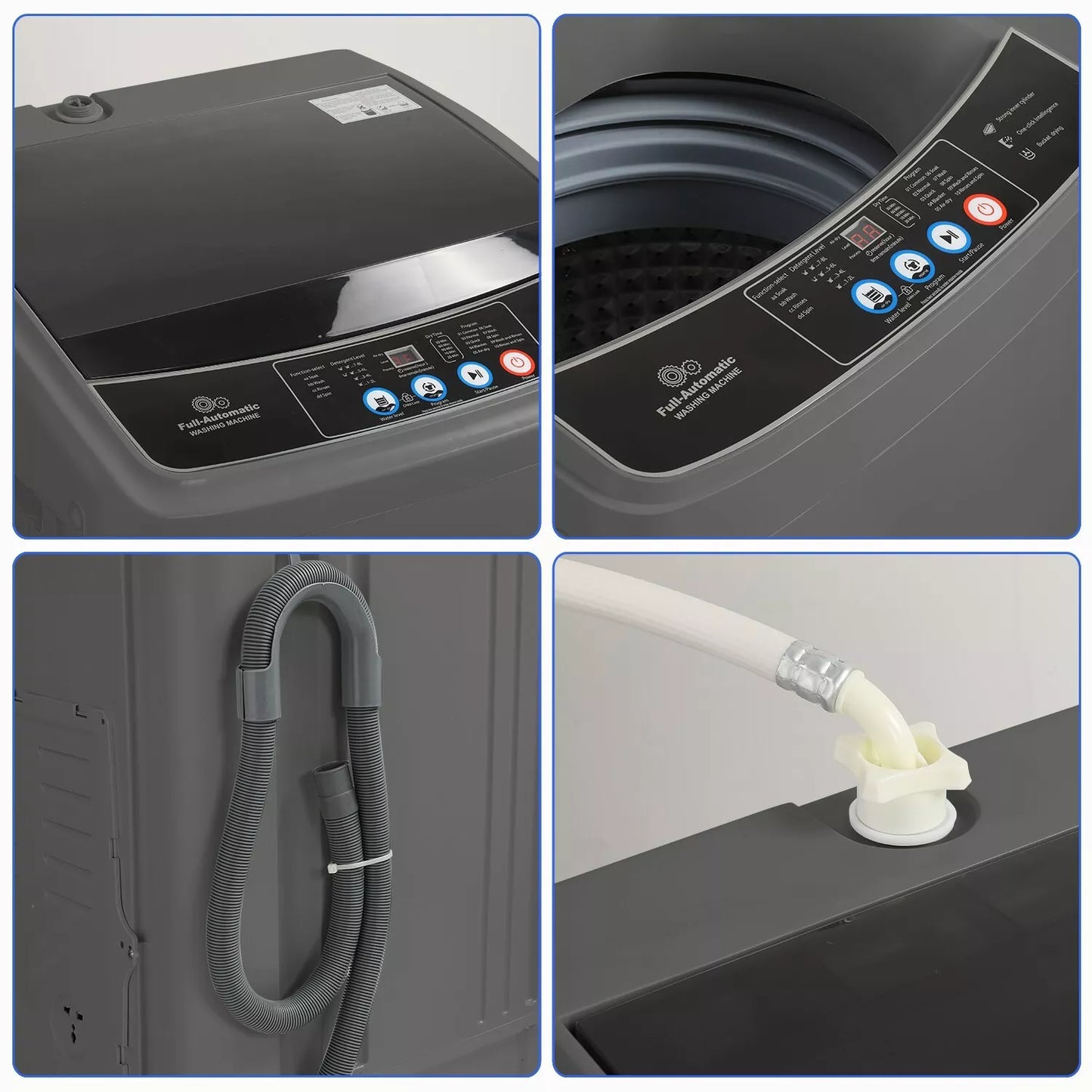 17.8lbs Portable Apartment Ventless Washer & Dryer Combo