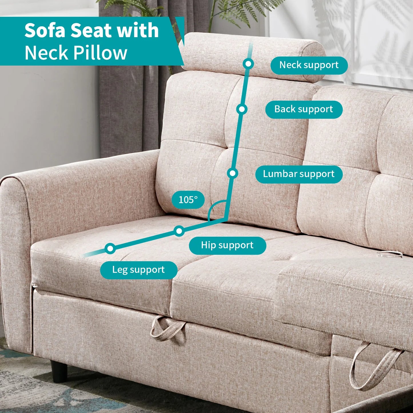 L Shaped Sectional Couch With Storage