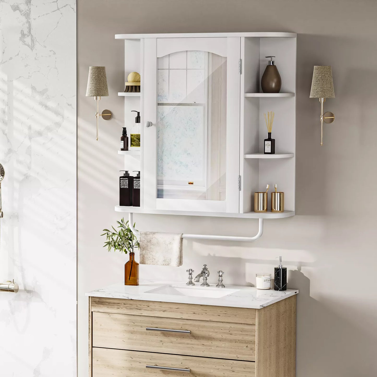 Lena Wall Mounted Bathroom Cabinet