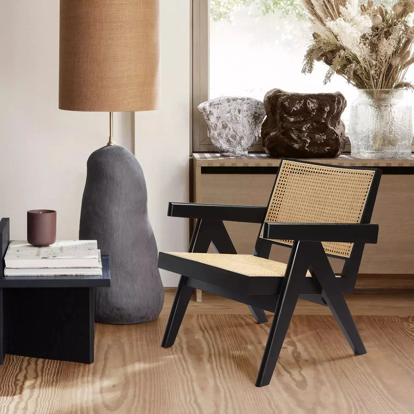 Pratt Rattan Accent Armchair Canva Home