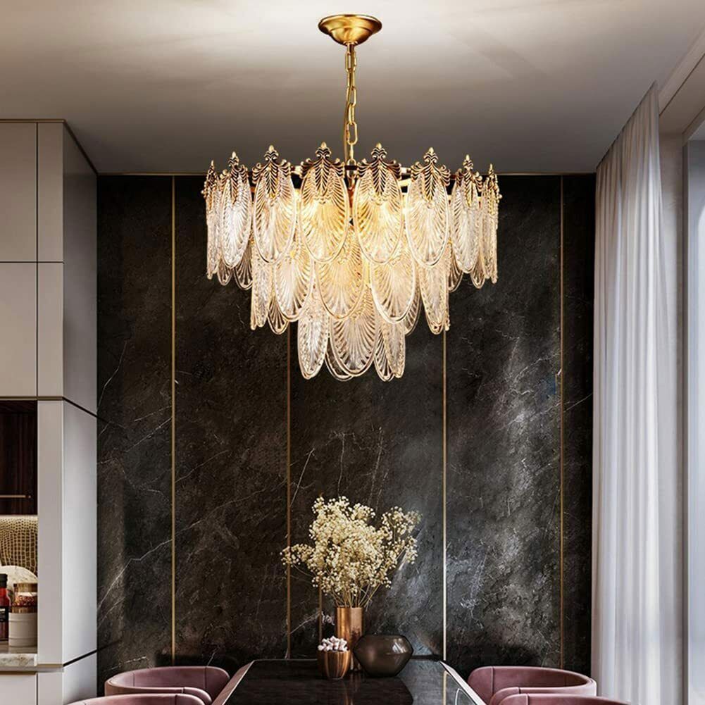Crystal Leaf Kitchen Pendant Light