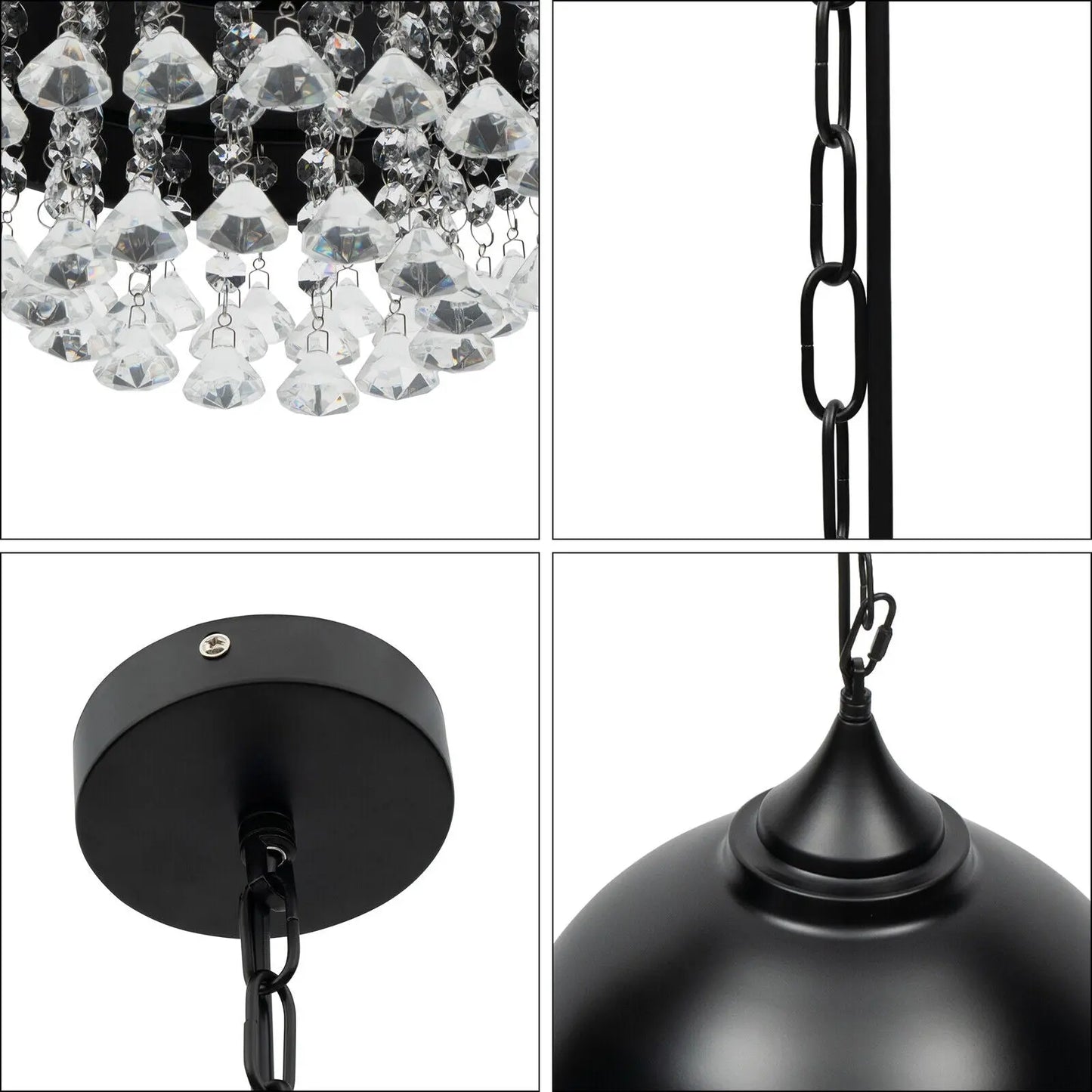 Crystal Dome Kitchen Pendant Light Canva Home