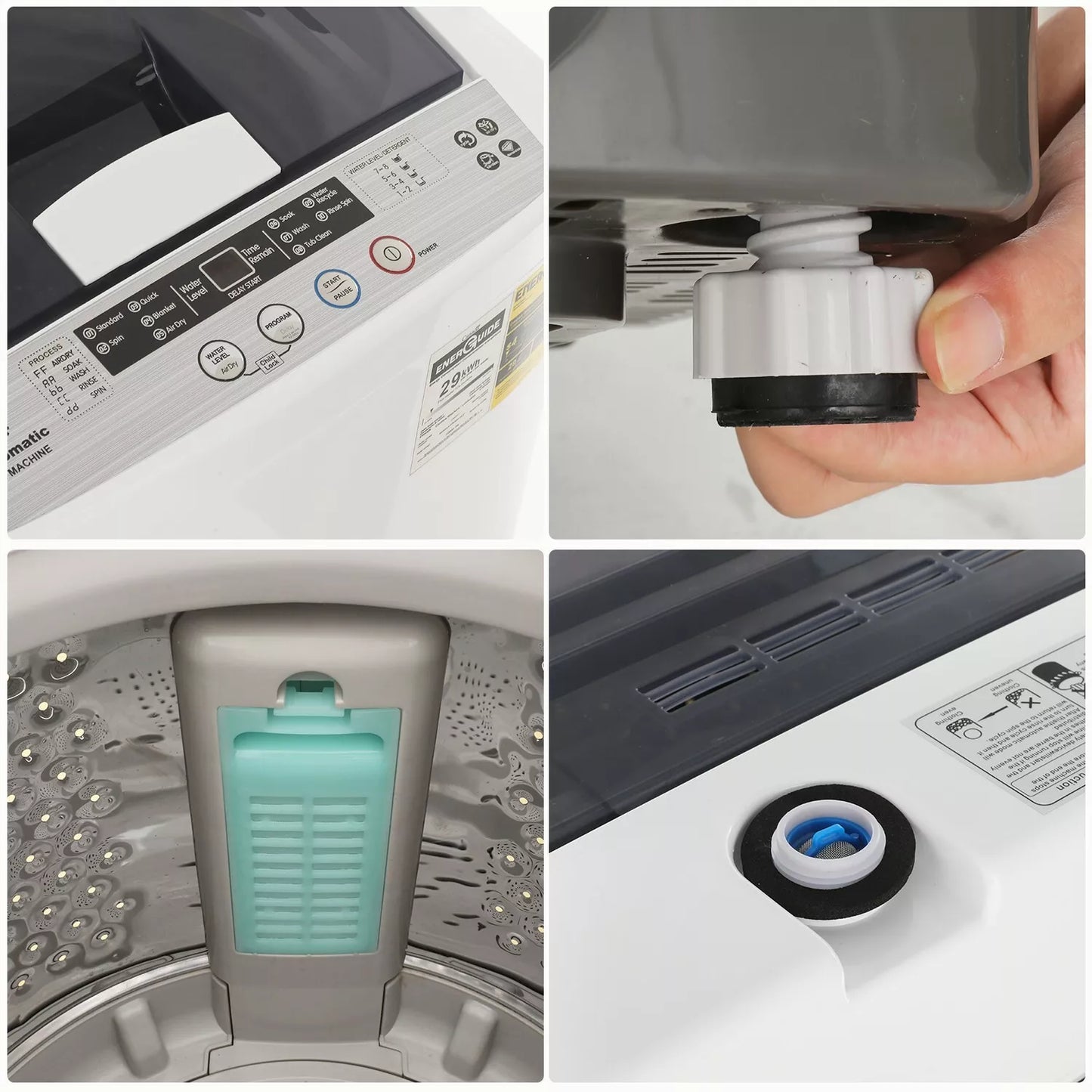 13.5lbs Portable Apartment Ventless Washer & Dryer Combo