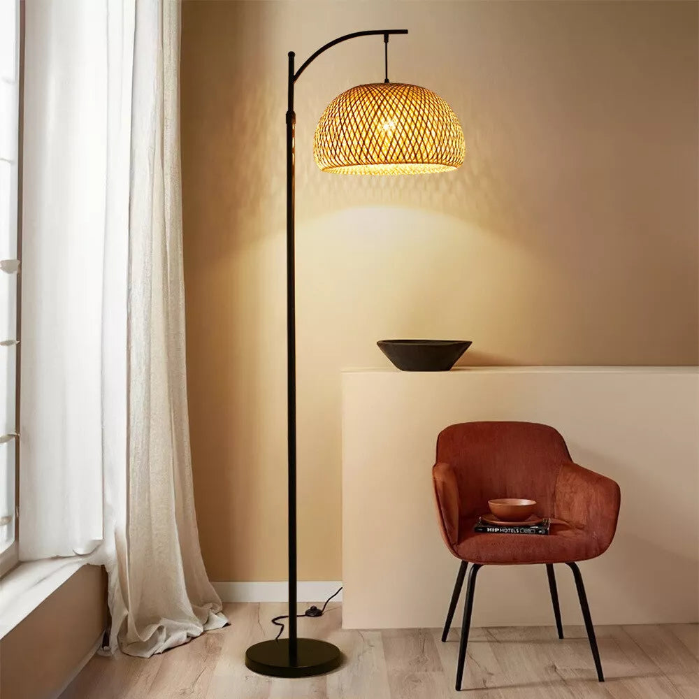 Bamboo Living Room Standing Floor Lamp