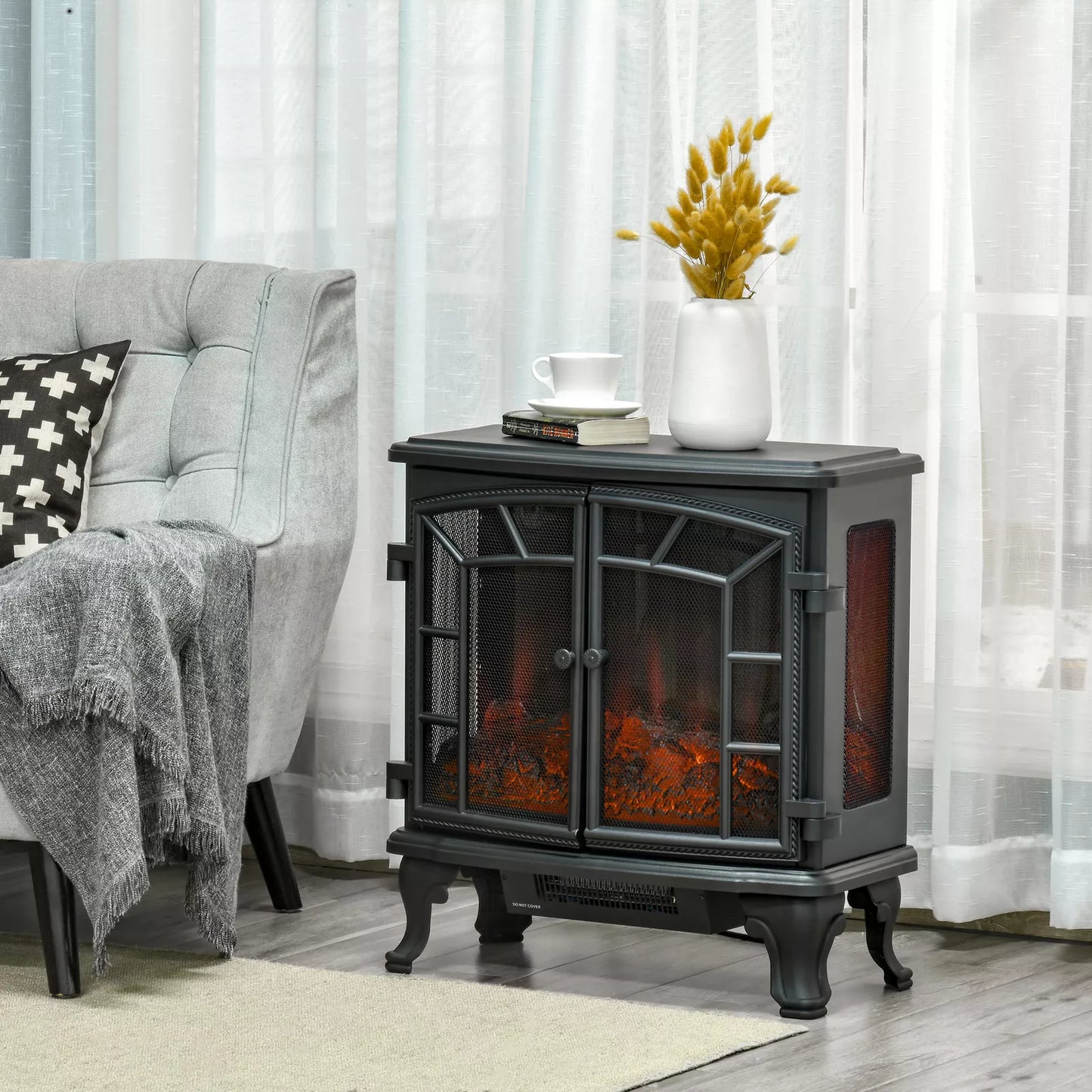Small Decorative Electric Log Fireplace