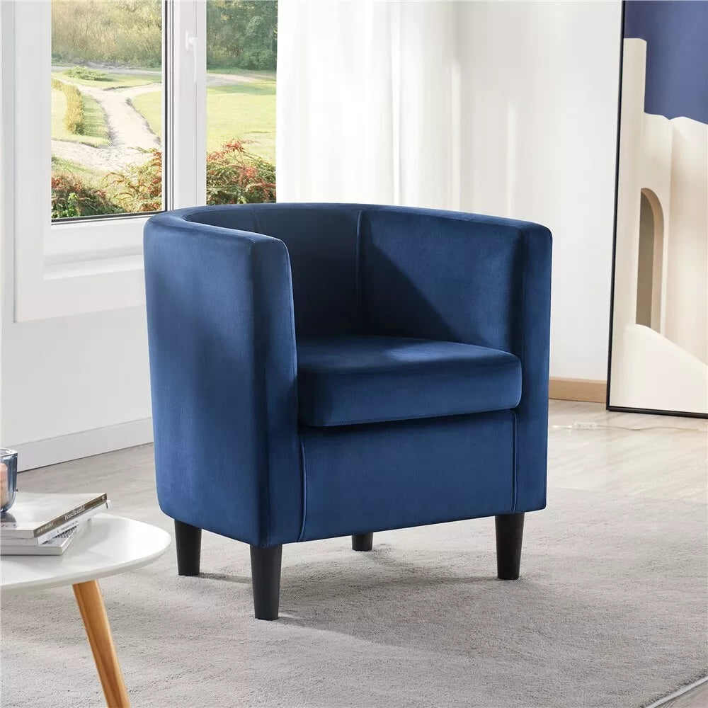 Zac Modern Barrel Accent Armchair