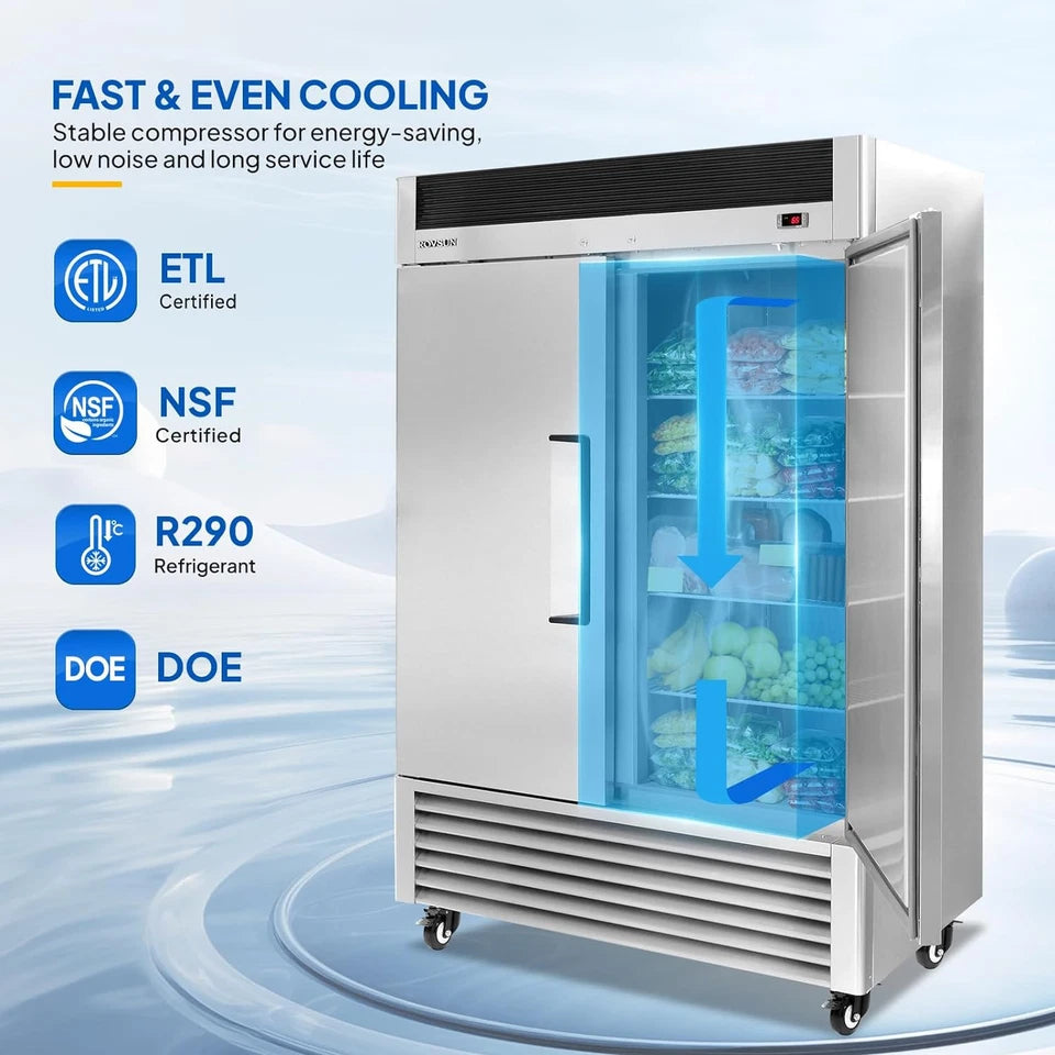 2 Door Commercial Upright Refrigerator