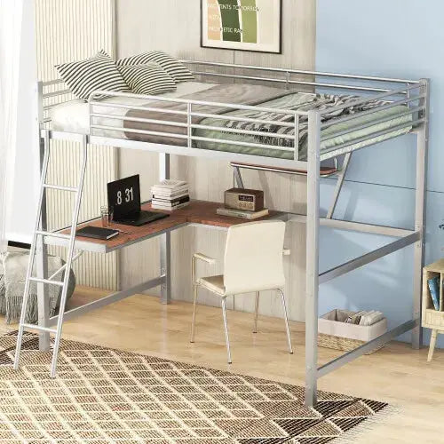 Craig Full Loft Bed With Desk Canva Home