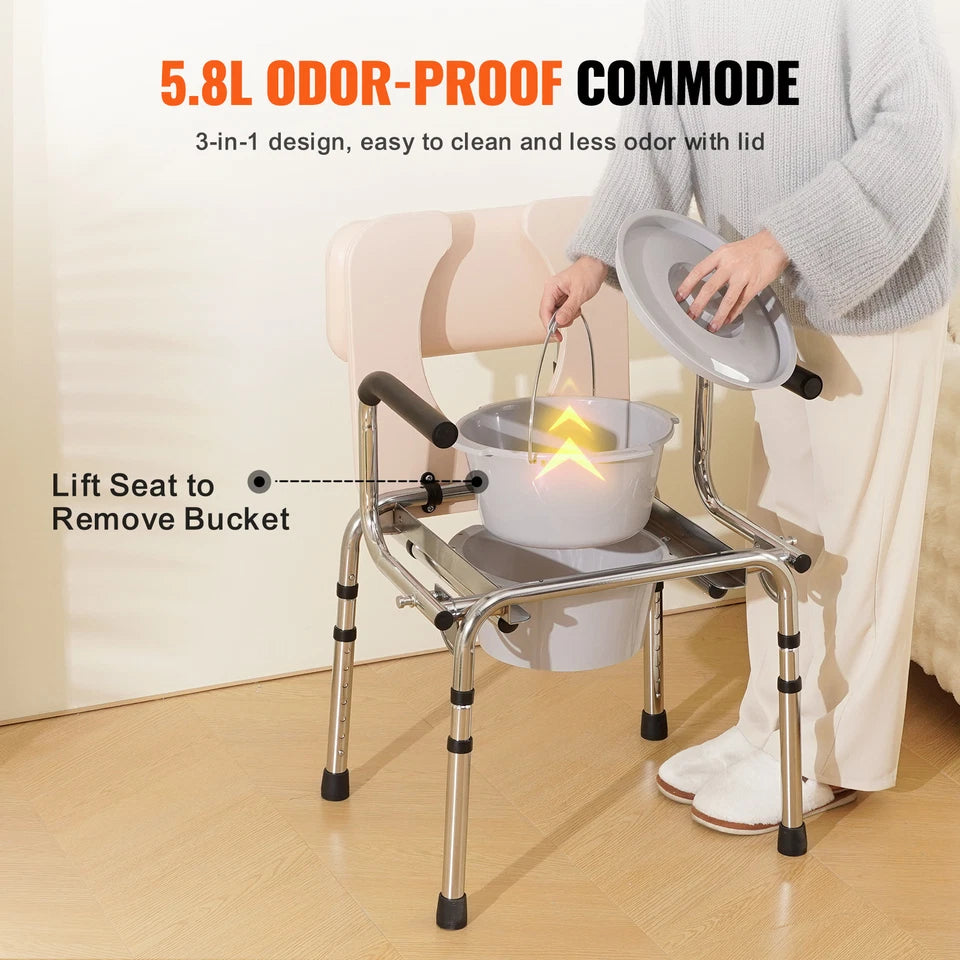 Crane Adult's Bedside Commode Chair