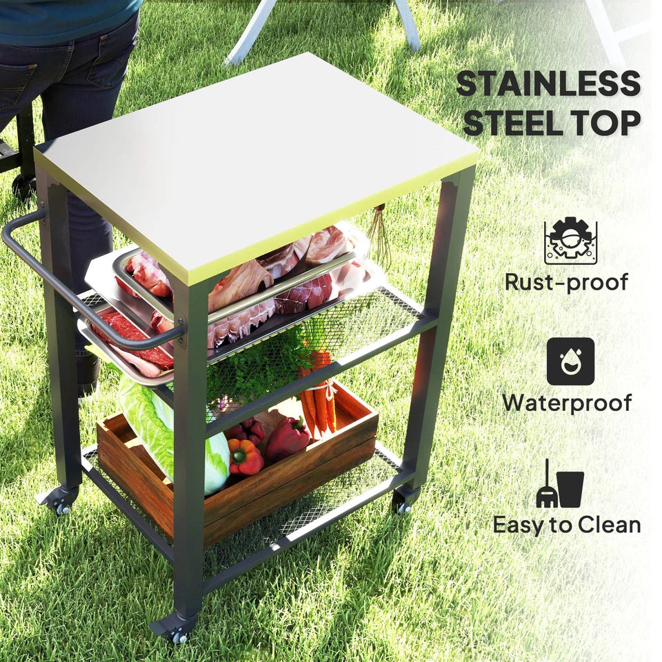 Bauer Outdoor Bar Cart