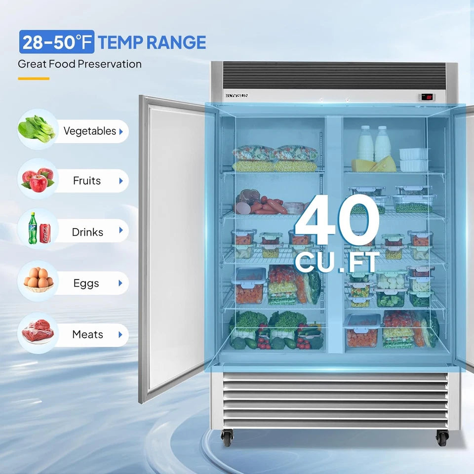 2 Door Commercial Upright Refrigerator