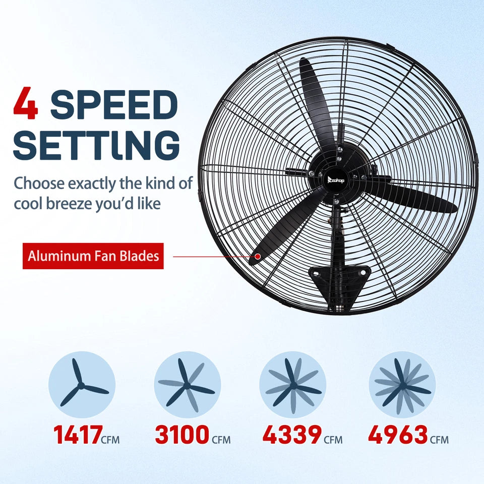 20" Industrial Wall Fan (Set of 2)