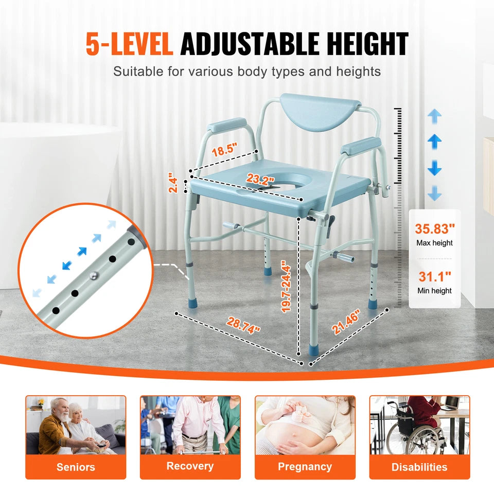 Murray Adult's Bedside Commode Chair