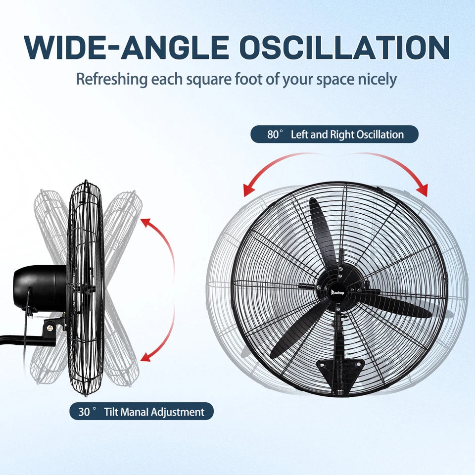 20" Industrial Wall Fan (Set of 2)