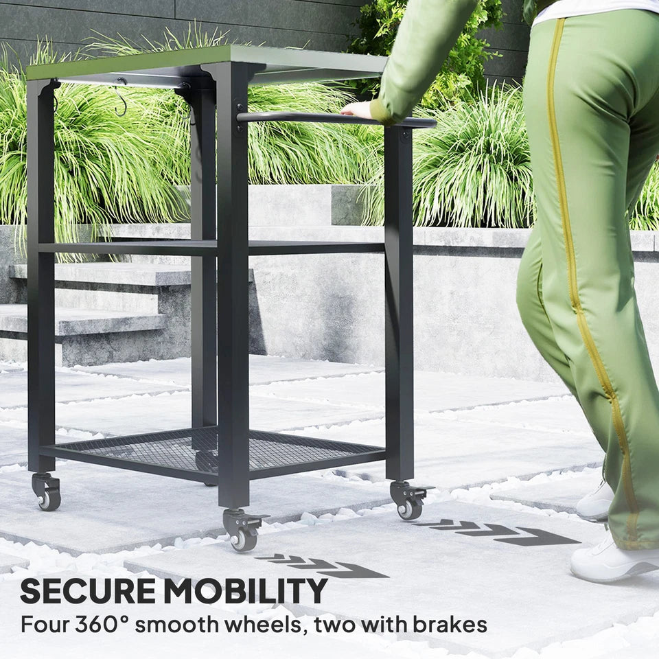 Bauer Outdoor Bar Cart
