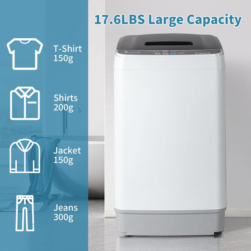 17.6lbs Portable Apartment Ventless Washer & Dryer Combo